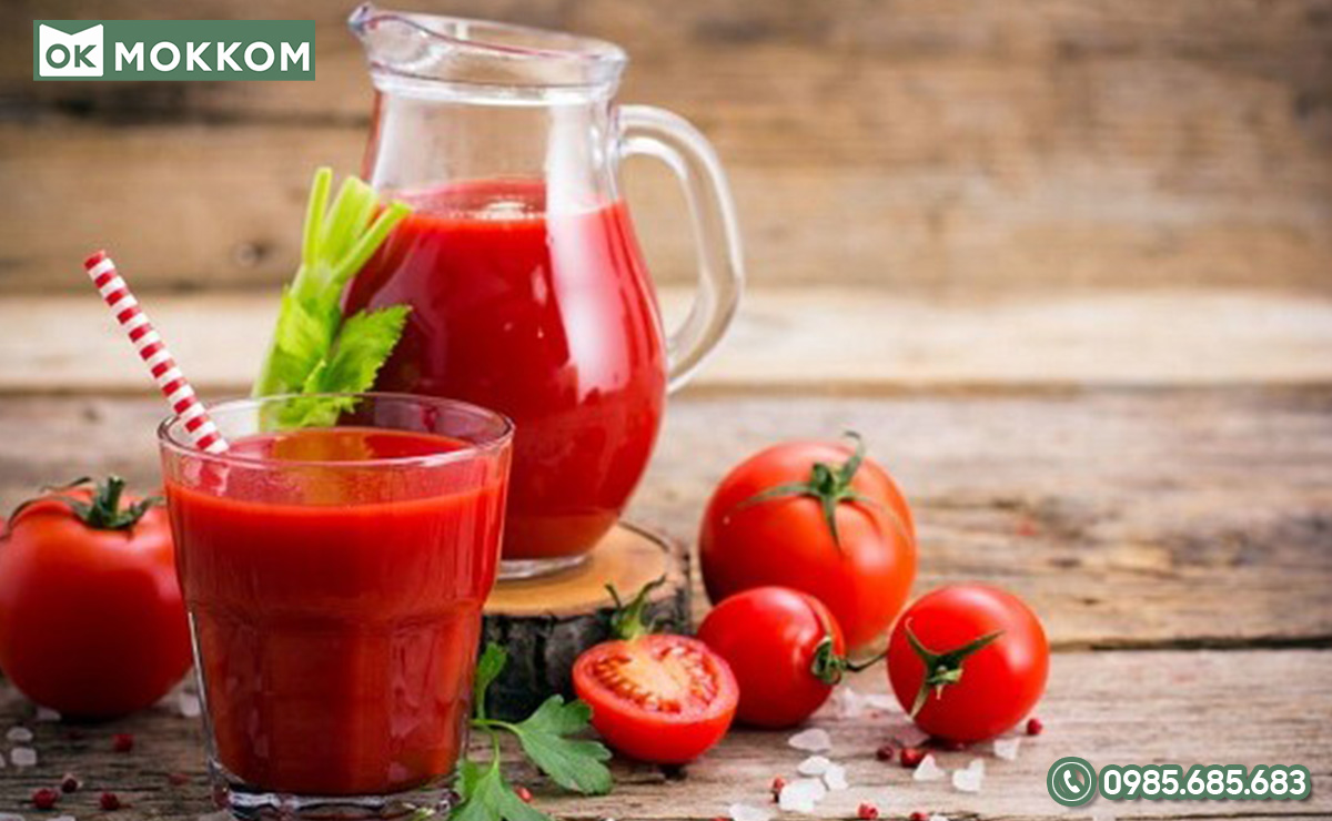 Nước ép cà chua hạnh nhân thơm ngon, giúp giảm cân hiệu quả