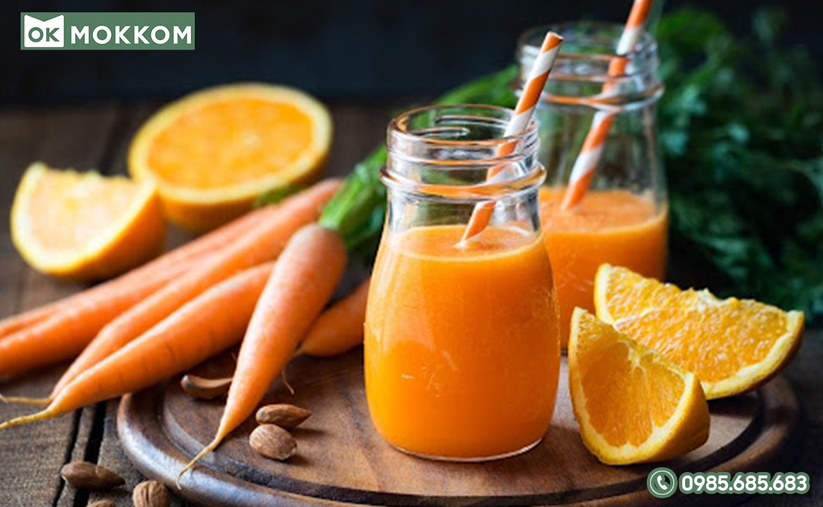 Nước ép cam - cà rốt làm giảm cảm giác thèm ăn